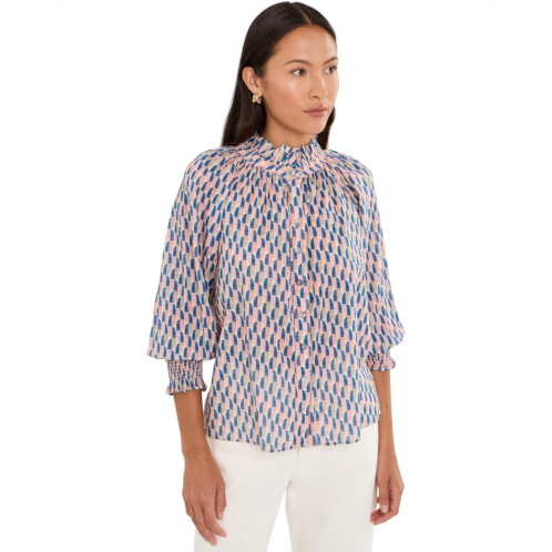 Womens NICZOE Petite Sideways Cotton Crinkle Shirt