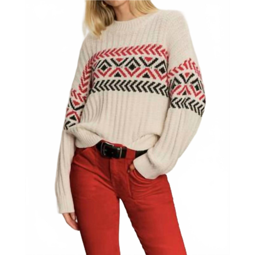 Sanctuary send it sweater in chalk multi