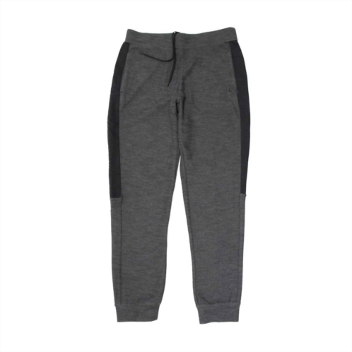 CALVIN KLEIN mens monogram embroidery textile jogger in black