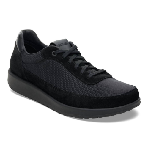 BIRKENSTOCK unisex honnef city lace up sneakers in black