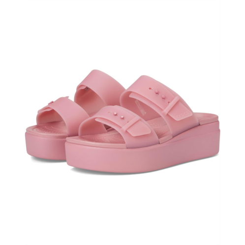 Womens Crocs Brooklyn Buckle Low Wedges
