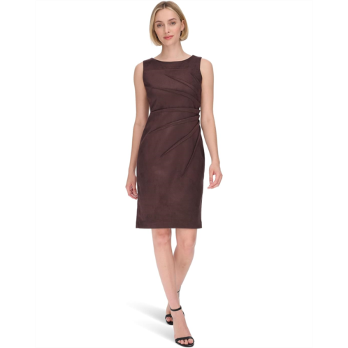 Womens Calvin Klein Suede Starburst Sheath