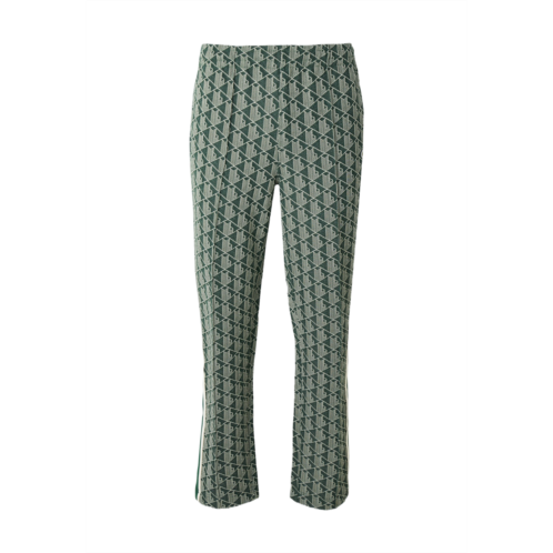 LACOSTE tapered fit casual pants with geometric pattern