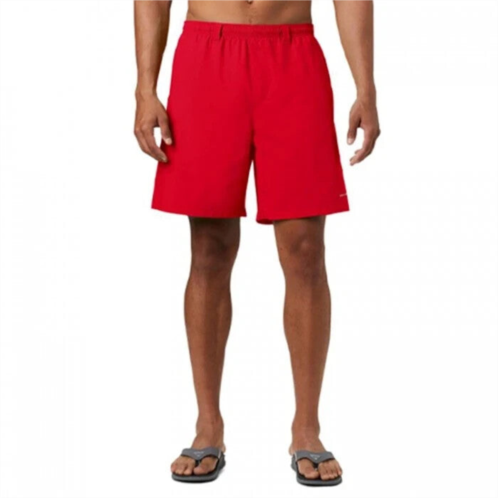 Columbia mens pfg backcast iii water short red 8 inseam flat front erk1369