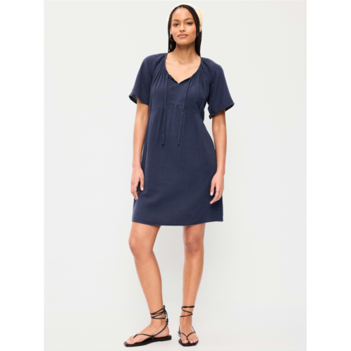 OldNavy Crinkle Gauze Flutter-Sleeve Mini Swing Dress