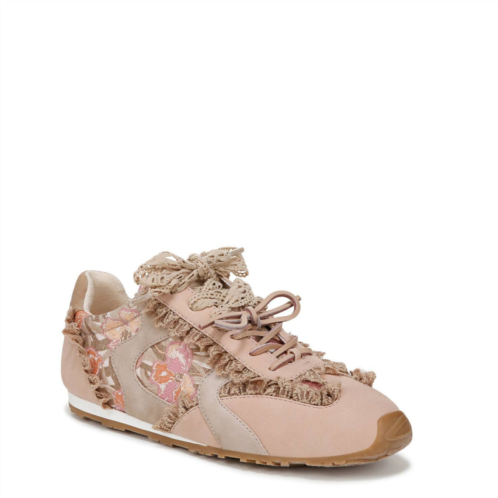 Sam Edelman womens nash lace up sneaker in natural multi linen