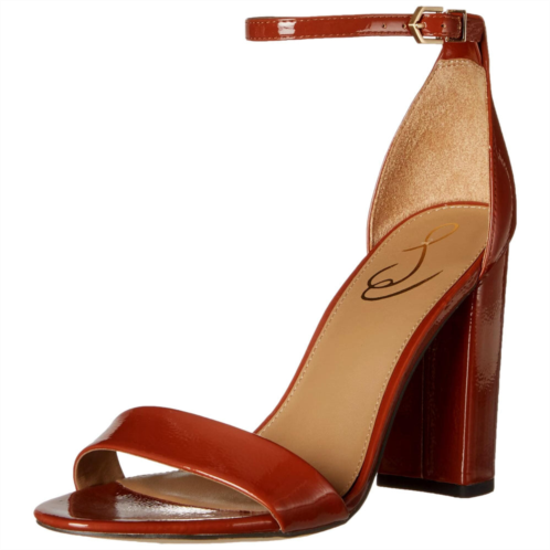 Sam Edelman yaro ankle strap sandal heel copper patent e851161208 womens