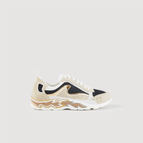 Sandro flame sneakers