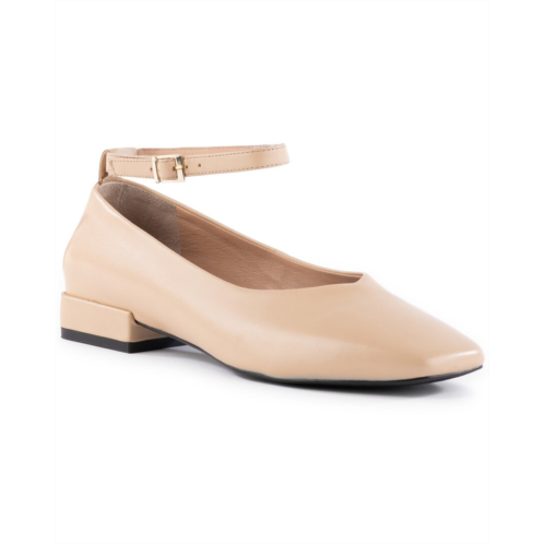 Seychelles pumpkin leather flat