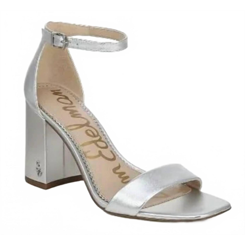 Sam Edelman womens daniella ankle-strap sandal in silver