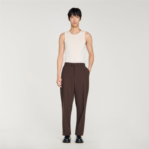 Sandro oversized wool trousers