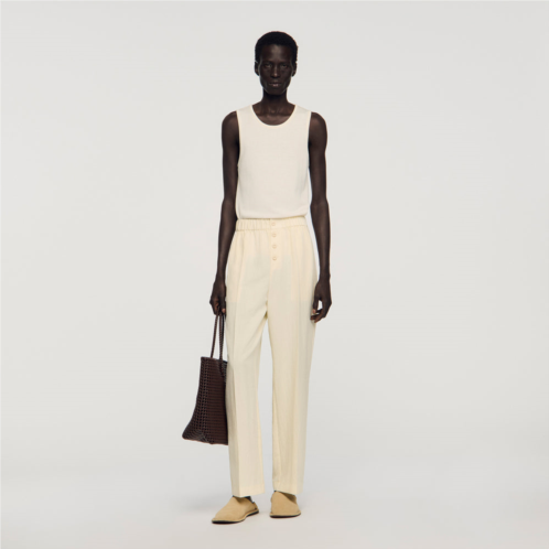 Sandro flowing elasticated trousers