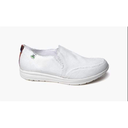 MINNETONKA womens eco expanse canvas shoe in white