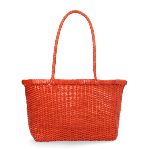 DRAGON DIFFUSION b weave small orange tote bag