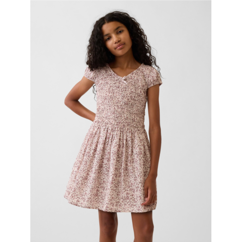 Gap Kids Smocked Print Dress