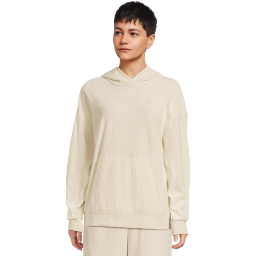 PUMA Essentials Elevated Comfort Velour Ribbed Hoodie