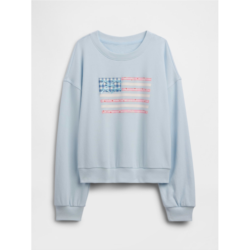Gap Kids Oversized Wedge French Terry Sweatshirt