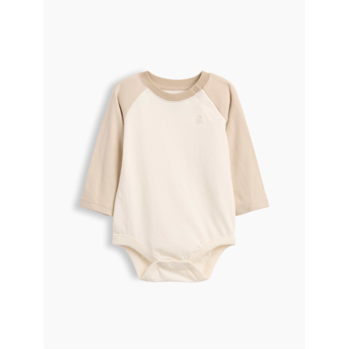 Gap Baby Organic Cotton Colorblock Raglan Bodysuit