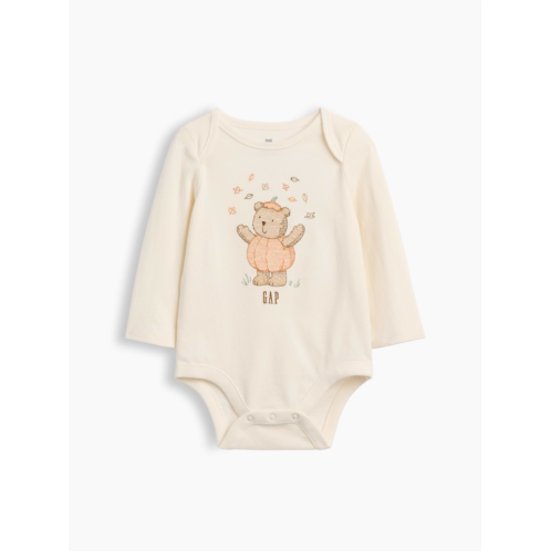 Gap Baby First Favorites Organic Cotton Halloween Bear Bodysuit