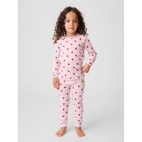 Gap Baby & Toddler Organic Brushed Cotton Apple PJ Set