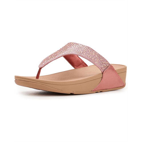 FitFlop Lulu Crystal-mix Metallic Toe-post Sandals