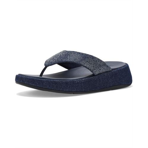 FitFlop F Mode Toe Post Denim and Hotfix