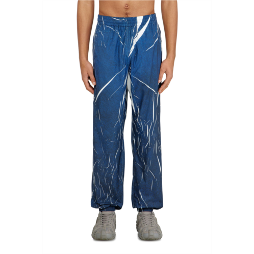 Diesel light track pants with denim-effect print