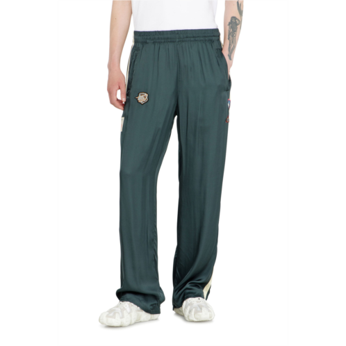 Diesel satin track pants with patches