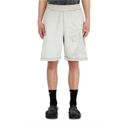 Diesel sweatshorts with devore motifs