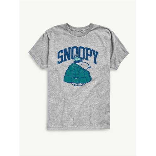 OldNavy Peanuts Snoopy In Puffer Coat Short Sleeve Tee For Kids