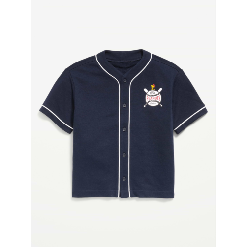 OldNavy Peanuts French Terry Baseball Shirt for Boys