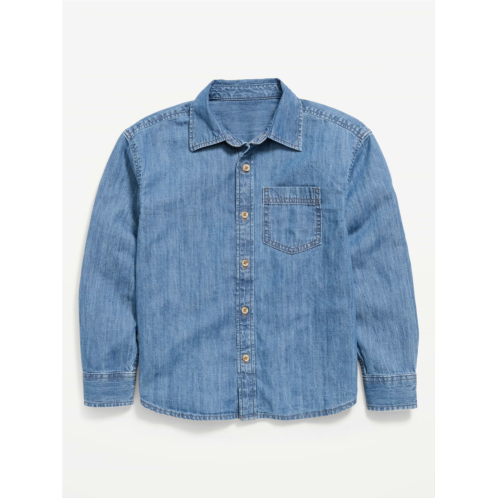 OldNavy Oversized Long-Sleeve Denim Shirt for Boys
