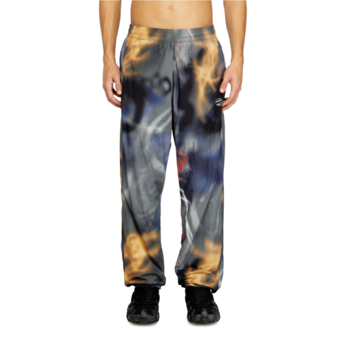 Diesel nylon pants with all-over print