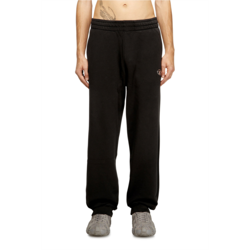 Diesel cotton pants with metallic oval d