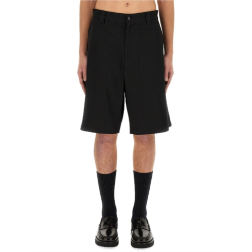 Moschino knee-length black bermuda shorts