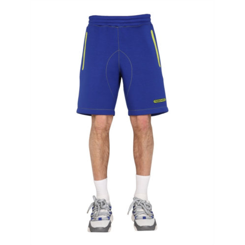 Moschino elastic waist shorts with neon accents