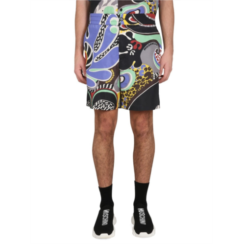 Moschino psychedelic print bermuda shorts