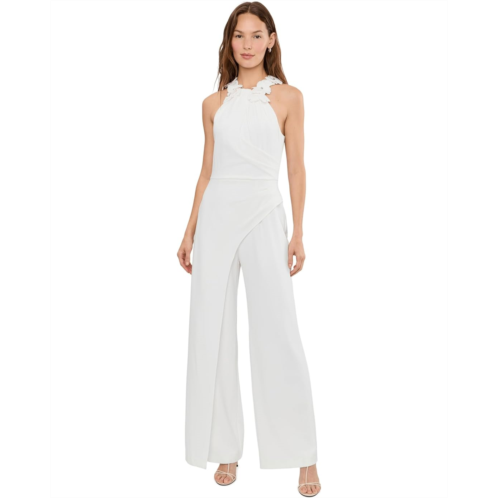 Adrianna Papell Rosette Halter Jumpsuit