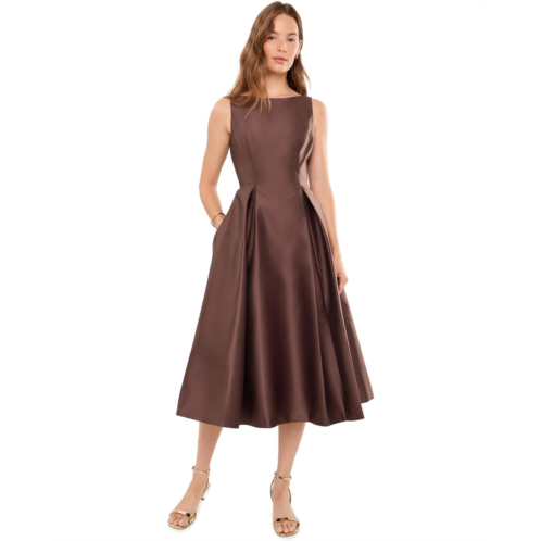 Womens Adrianna Papell Sleeveless Tea Length Dress