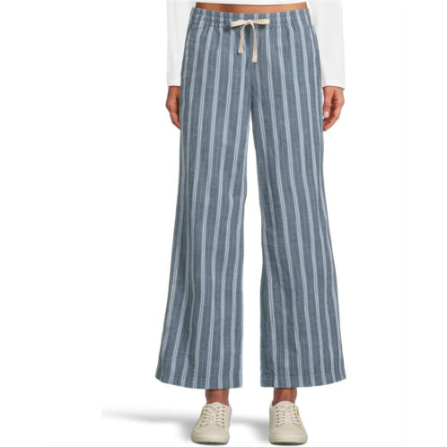 L.L.Bean Womens LLBean Lakewashed Pull-On Wide Leg Pants