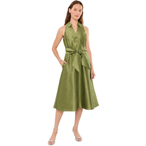 Womens Adrianna Papell Tie Front Midi Dress
