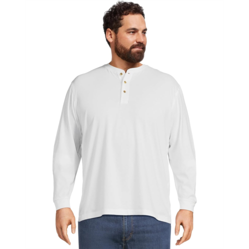 L.L.Bean Mens LLBean Carefree Unshrinkable Tee Traditional Fit Long-Sleeve Henley