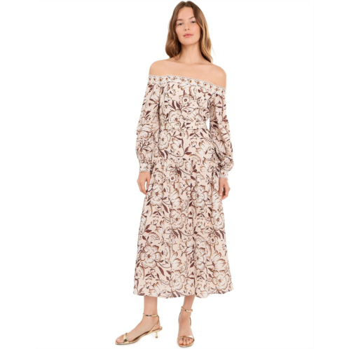 Womens Adrianna Papell Printed Midi Dress