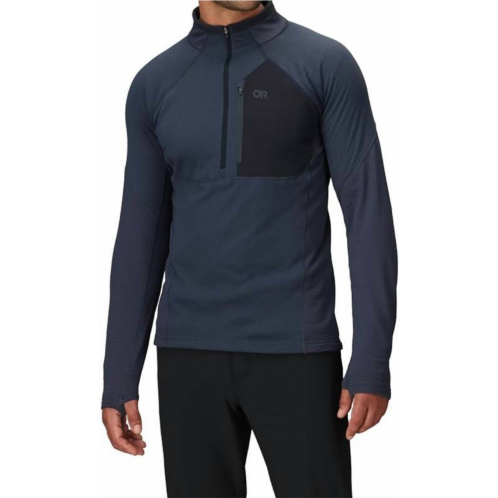 OUTDOOR RESEARCH deviator 1/2 zip fleece sweatshirt in atlantic