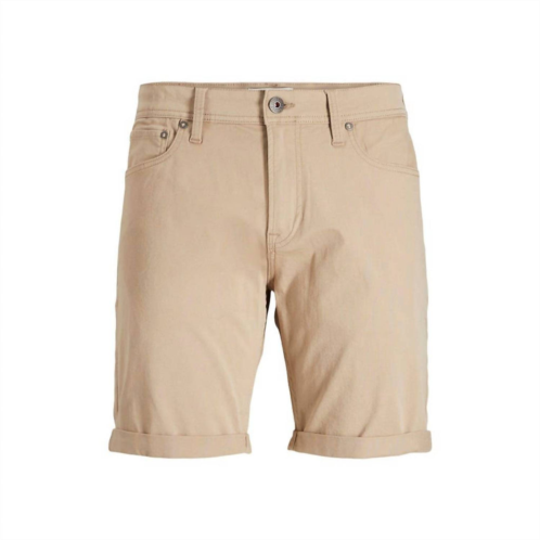 Jack & Jones mens slim fit shorts in khaki