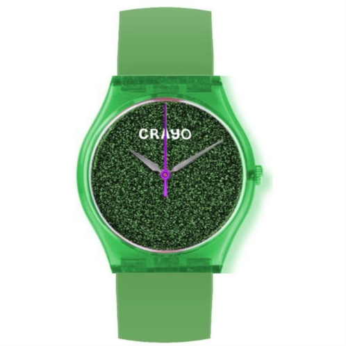 Crayo Glitter Green Dial Watch