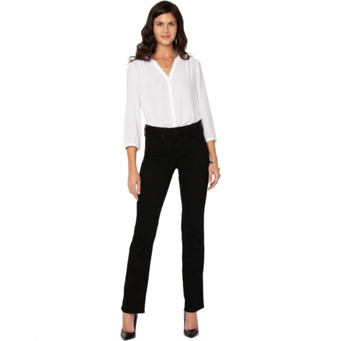 Womens NYDJ Petite Marilyn Straight in Black