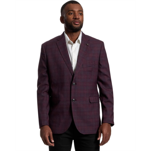 Johnston & Murphy Windowpane Plaid Dress Blazer