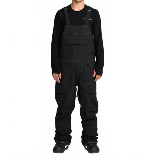 VOLCOM roan bib overall snowboard pants in black