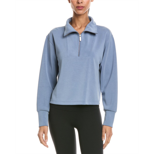 Sweaty Betty sand wash 1/2-zip crop sweatshirt